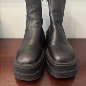 Bershka Black Chunky Sole Chelsea Boots Grunge, Y2K, 90’s